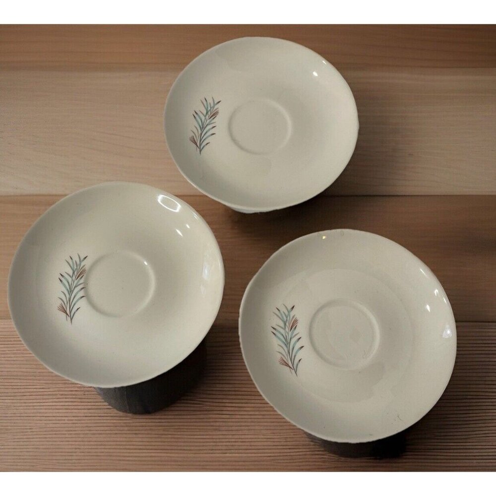 Vintage 50s Fortune Pattern Teacup Plate Lot Taylor Smith & Taylor Discontinued